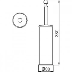 CISAL Arcana Ершик напольный, цвет золото