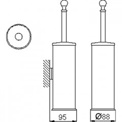 HUBER Croisette Ерш подвесной, цвет бронза