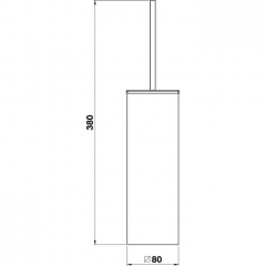 CISAL Quad Ерш напольный, цвет черный матовый