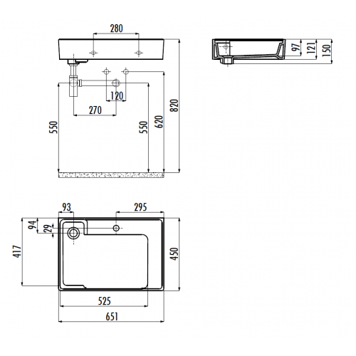 CREAVIT Раковина AR065