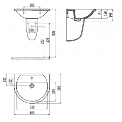 CREAVIT SELIN Полупьедестал