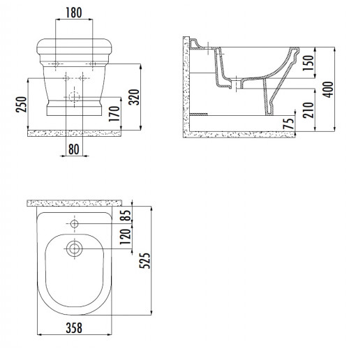 CREAVIT ANTIK Биде AN510