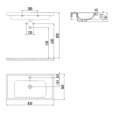 CREAVIT Раковина OB085-00CB00E-0000
