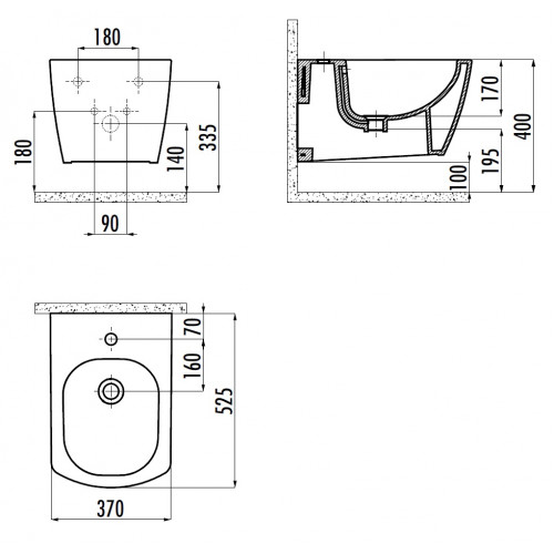 CREAVIT ELEGANT Биде