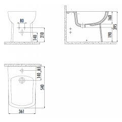 CREAVIT LARA Биде LR500