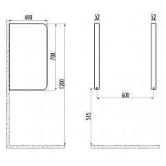 CREAVIT Перегородка для писсуара TP690