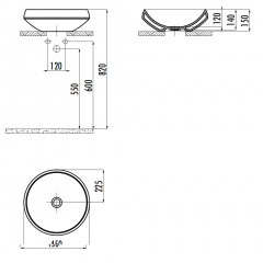 CREAVIT Раковина (45 см) DE045-00CB00E-0000
