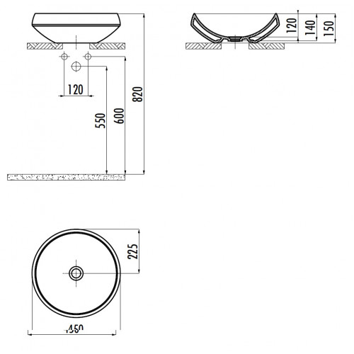 CREAVIT Раковина (45 см) DE045-00CB00E-0000