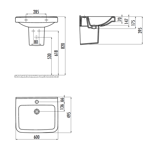 CREAVIT LARA Раковина