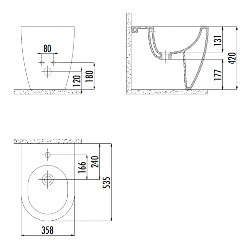 CREAVIT FREE Биде