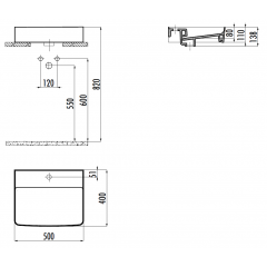 CREAVIT Раковина мебельная накладная RB051-00CB42E-0000