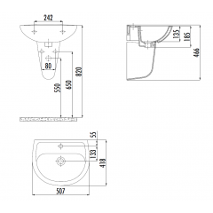 CREAVIT SEDEF Полупьедестал SD260.00000