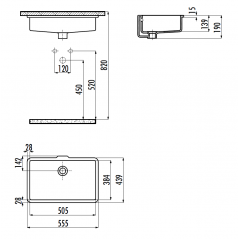 CREAVIT Раковина ТР738 (38x51 см)
