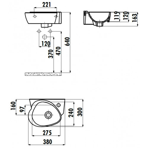 CREAVIT COCUK БЕЗ ДЕКОРА Раковина 35 см детская