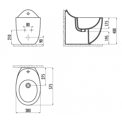 CREAVIT FOGLIA Биде