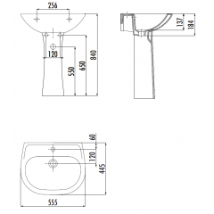 CREAVIT SEDEF Пьедестал SD251.00000