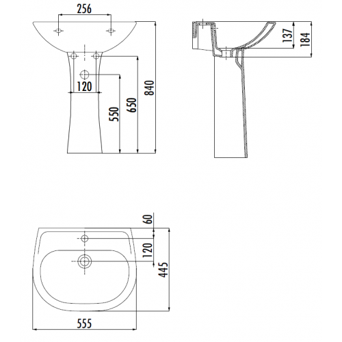CREAVIT SEDEF Пьедестал SD251.00000