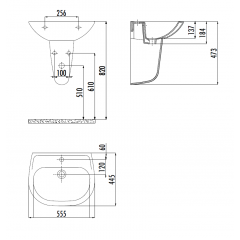 CREAVIT SEDEF Раковина (45*55) SD055.00000