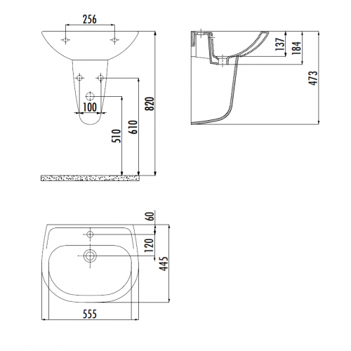 CREAVIT SEDEF Раковина (45*55) SD055.00000