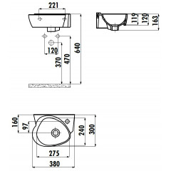 CREAVIT COCUK ДЕКОР Раковина 35 см детская CK035.000F0