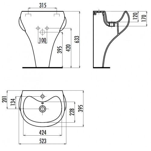 CREAVIT DUCKY Раковина детская