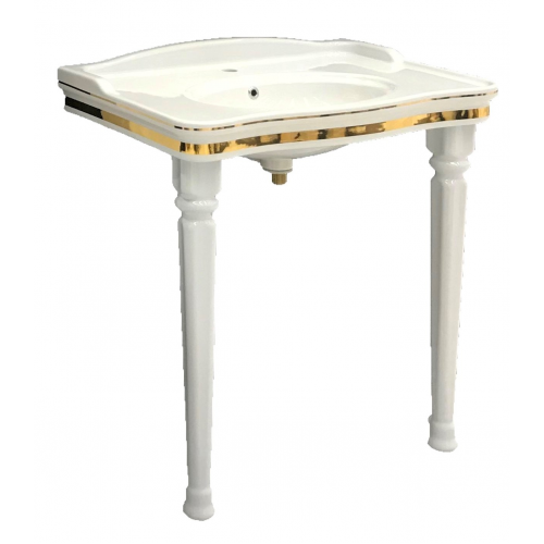 CREAVIT ANTIK Раковина AN080.AO ДЕКОР ЗОЛОТО