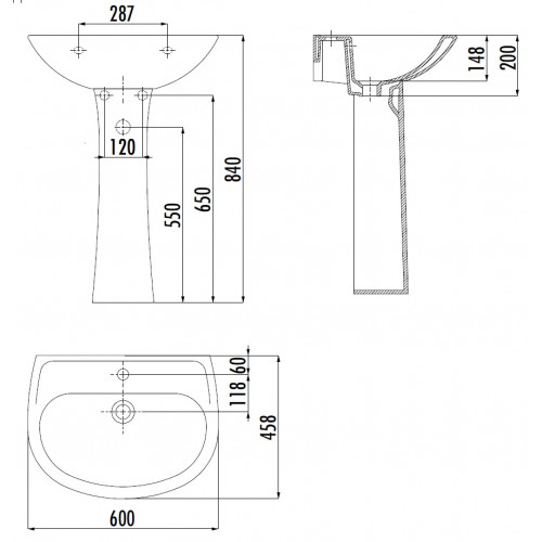 CREAVIT PITTA Пьедестал PA250.00000