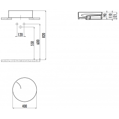 CREAVIT Раковина мебельная накладная БЕЛАЯ МАТОВАЯ RB141-00MB42E-0000