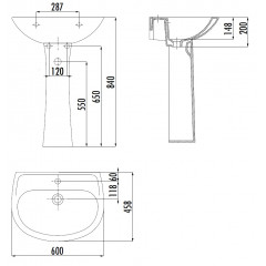 CREAVIT SEDEF Пьедестал SD250.00000