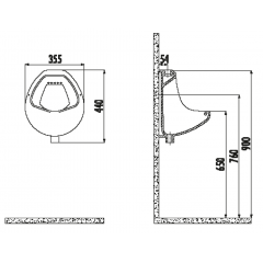 CREAVIT Писсуар TP600