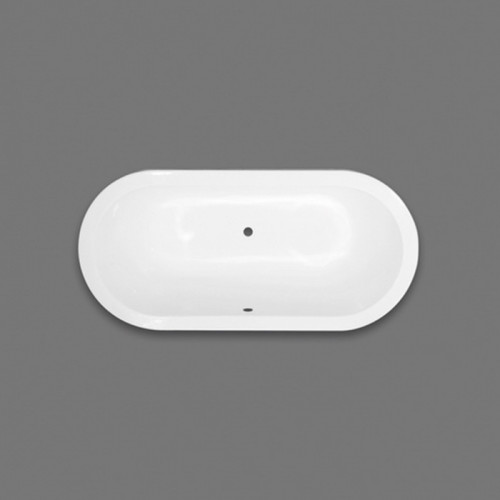 Devon Bayswater Ванна встроенная чугунная овальная 170x80xh46 cм, слив сбоку, цвет: белый ( с комплектом ножек)