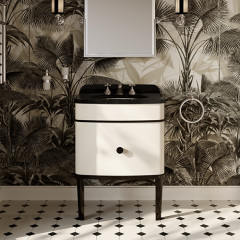 Devon Music Juninior Тумба под раковину 68х96.8 см, столешница NERO ASSOLUTO, цвет мебели CREAM (без раковины)