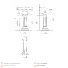 Devon Cambridge Раковина (64х49 см) с 3 отверстием под смеситель, для пьедестала/консолей ANGEL/TIFFANY, цвет: белый