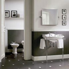 Devon Boston Консоль (81х88х50)с полотенцедержателями и стеклянной полочкой под раковину oxford, хром