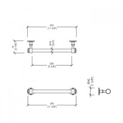 Devon First Class Полотенцедержатель 59.5 см, цвет золото светлое