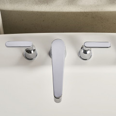 DEVON&DEVON TWENTIES Смеситель для установки на борт ванны на 5 отверстий, с ручным душем, цвет хром