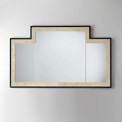 Devon Vogue 2 Зеркало 130x77 см,черная глянцевая лакировка с внутр рамкой “antique alluminium leaf"