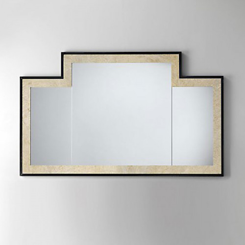 Devon Vogue 2 Зеркало 130x77 см,черная глянцевая лакировка с внутр рамкой “antique alluminium leaf"