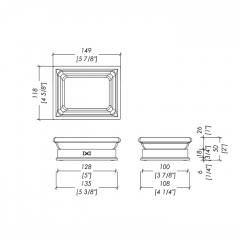 DEVON Cube Мыльница, цвет белый/хром
