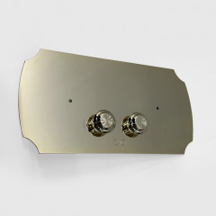 Devon Смывная клавиша двойного смыва (для монтажных систем Geberit UP320), цвет: золото светлое (СПЕЦЦЕНА с нашего склада!)