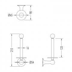 Devon New York Держатель для запасного рулона , цвет: хром