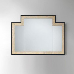 Devon Small Vogue 2 Зеркало 104*2*h77 см, цвет: черная глянцевая лакировка с внутр рамкой “antique alluminium leaf"