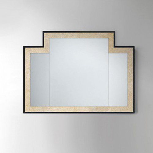 Devon Small Vogue 2 Зеркало 104*2*h77 см, цвет: черная глянцевая лакировка с внутр рамкой “antique alluminium leaf"