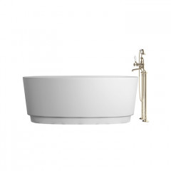 Devon Dove Ванна ИЗ WHITE TEC PLUS 170.5х64.7х84.6 см, цвет: белый, в компл донный клапан с крышкой из WHITE TECи сифон EACC571, (цоколь белый)