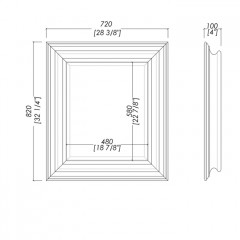 Devon Harold Зеркало 72x82 см