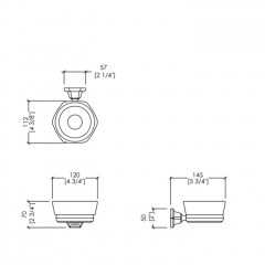 Devon&Devon Jubilee Мыльница подвесная, золото