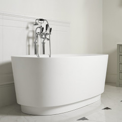 Devon Dove Ванна ИЗ WHITE TEC PLUS 170.5х64.7х84.6 см, цвет: белый, в компл донный клапан с крышкой из WHITE TECи сифон EACC571, (цоколь белый)