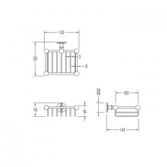 Devon&Devon First Class Мыльница малая настенная для душа, цвет хром