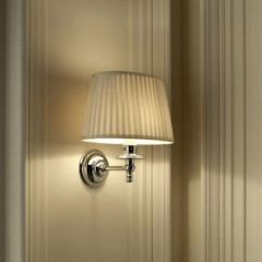 Devon Daisy 3 Светильник настенный (25,5х26х21 cм) с абажуром кремового цвета, фурнитура: хром