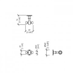Devon First Class Крючок двойной, цвет хром